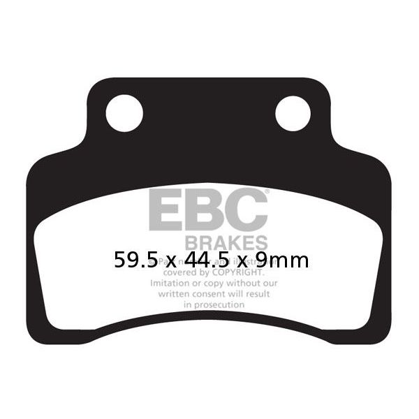 Motorcycle brake pads EBC EBC Carbone Scooter SFAC235 Motorcycle brake pads EBC EBC Carbone Scooter SFAC235