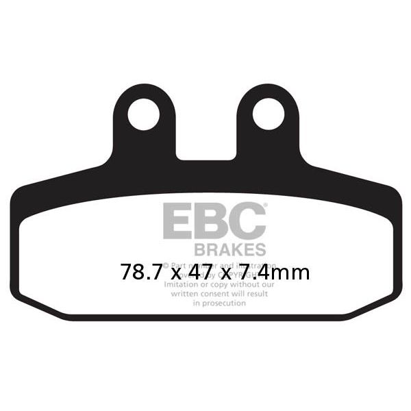 Motorcycle brake pads EBC EBC Carbone Scooter SFAC256