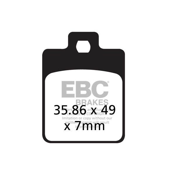 Motorcycle brake pads EBC EBC Carbone Scooter SFAC260 Motorcycle brake pads EBC EBC Carbone Scooter SFAC260