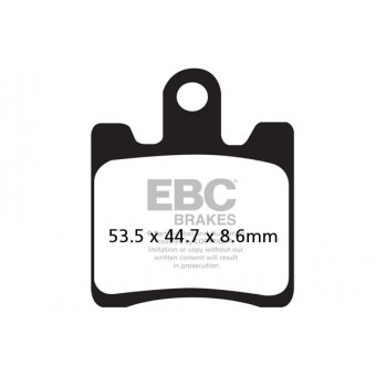 Motorcycle brake pads EBC EBC Carbone Scooter SFAC283/4 Motorcycle brake pads EBC EBC Carbone Scooter SFAC283/4
