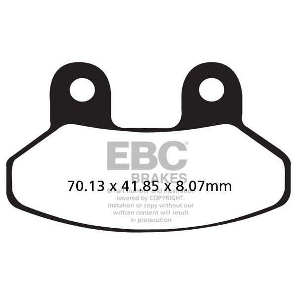 Motorcycle brake pads EBC EBC Carbone Scooter SFAC306 Motorcycle brake pads EBC EBC Carbone Scooter SFAC306
