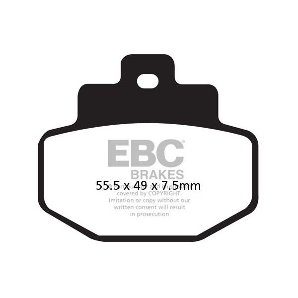 Motorcycle brake pads EBC EBC Carbone Scooter SFAC321 Motorcycle brake pads EBC EBC Carbone Scooter SFAC321
