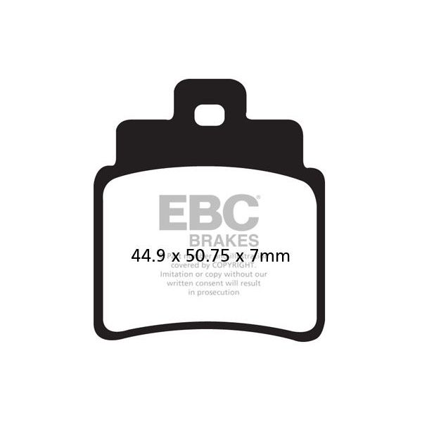 Motorcycle brake pads EBC EBC Carbone Scooter SFAC355/4 Motorcycle brake pads EBC EBC Carbone Scooter SFAC355/4