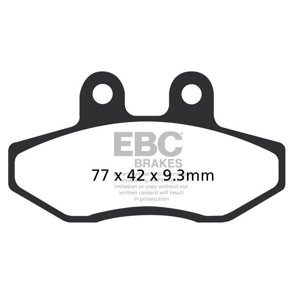 Motorcycle brake pads EBC EBC Carbone Scooter SFAC393 Motorcycle brake pads EBC EBC Carbone Scooter SFAC393