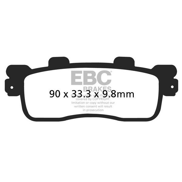 Motorcycle brake pads EBC EBC Carbone Scooter SFAC498