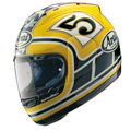 Motorcycle Helmet Arai RX-7 Colin Edwards Laguna Seca Yellow