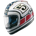 Motorcycle Helmet Arai RX-7 Colin Edwards Laguna Seca White