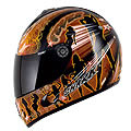 Full Face Shark S800S Fever KOP Orange