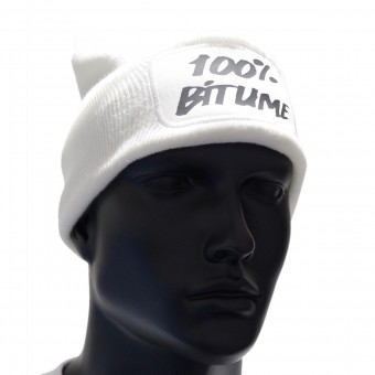 Motorcycle Beanies 100% Bitume Beanie White Motorcycle Beanies 100% Bitume Beanie White