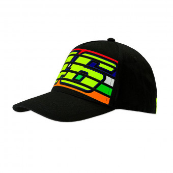 Motorcycle Caps VR 46 Cap 2 Classic Stripes Black