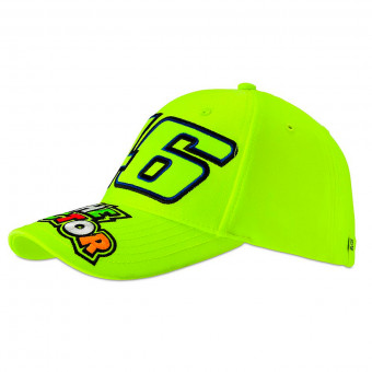 Motorcycle Caps VR 46 Cap Classic 46 The Doctor Fluo Yellow