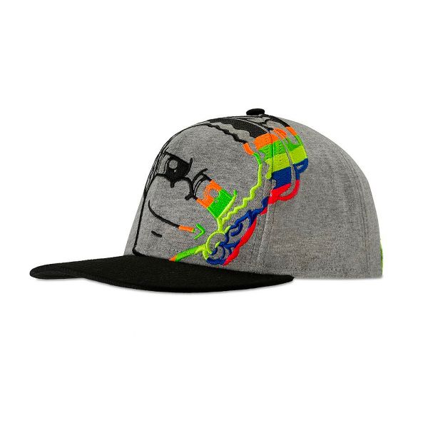 Motorcycle Caps VR 46 Cap Classic Dottorino Grey
