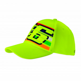 Motorcycle Caps VR 46 Cap Classic Stripes Fluo Yellow