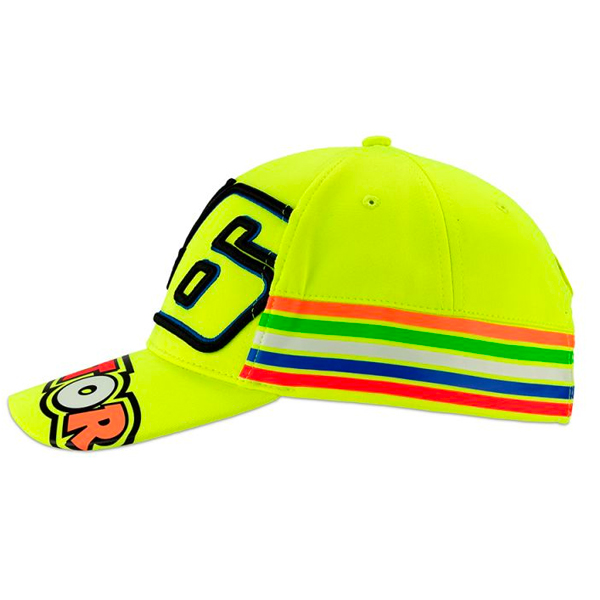 VR 46 Cap Stripes VR46 Yellow Neon