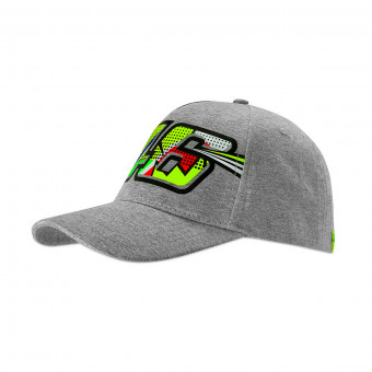 Motorcycle Caps VR 46 Cap Woman Classic Pop Art Grey