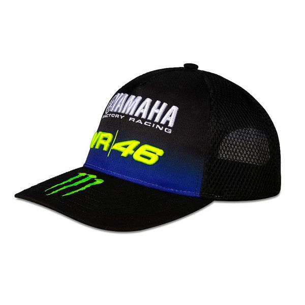 Motorcycle Caps VR 46 Cap Yamaha Dual Black
