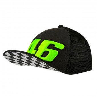 Motorcycle Caps VR 46 Race Black Yellow Motorcycle Caps VR 46 Race Black Yellow