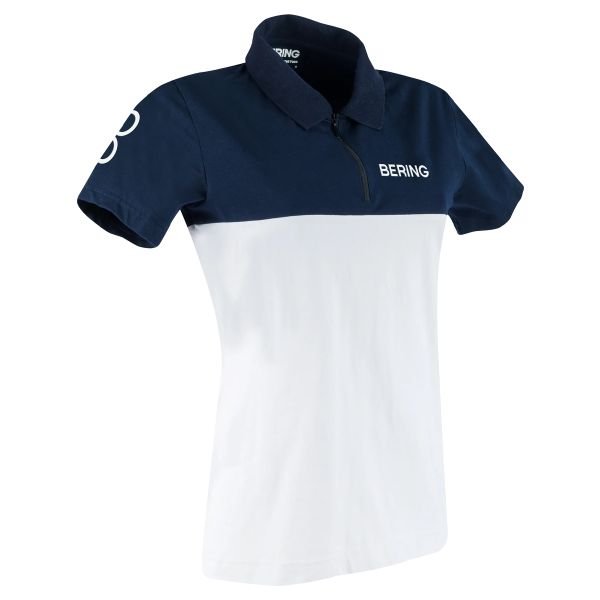 Motorcycle Polos Bering Women's Polo 2023 Navy white