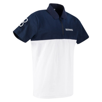 Motorcycle Polos Bering Polo 2023 Men Navy white