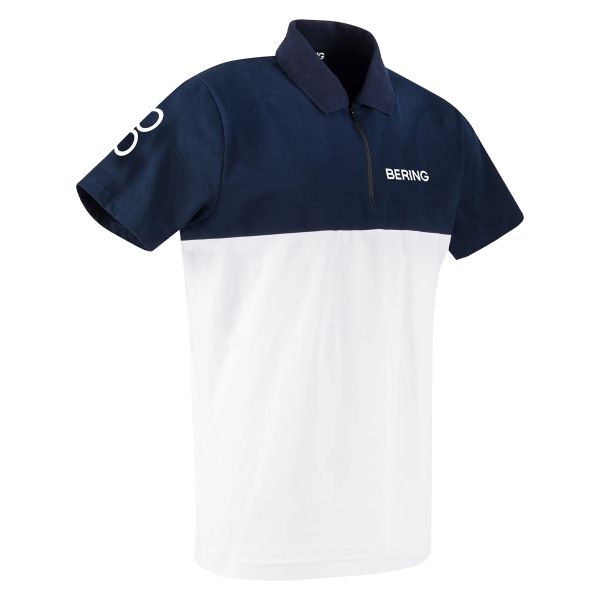 Motorcycle Polos Bering Polo 2023 Men Navy white
