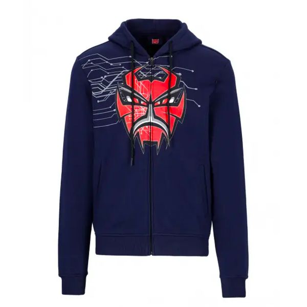 Motorcycle Hoodie FABIO QUARTARARO Zipped Hoodie Diablo Blue