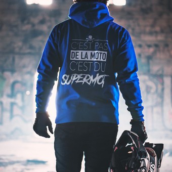 Kikaninac Blue Supermot Sweat Hoodie