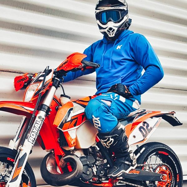 Kikaninac Blue Supermot Sweat Hoodie