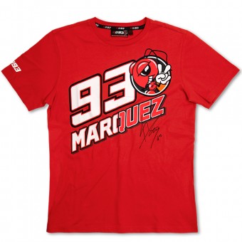 Motorcycle T-Shirts Marquez 93 T-Shirt Red MM93