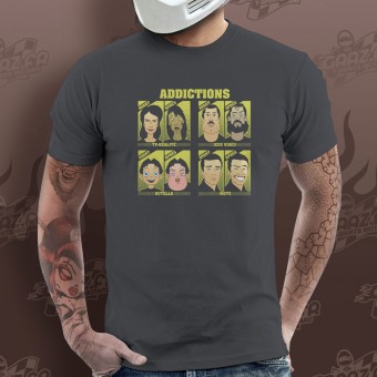 Motorcycle T-Shirts Gaaz Addictions (Dark Grey)