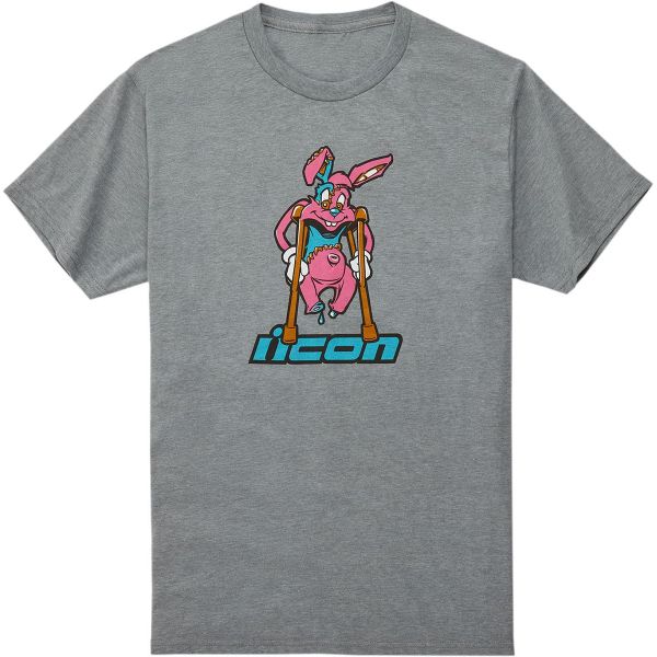 Motorcycle T-Shirts ICON Beastie Bunny Tee Grey