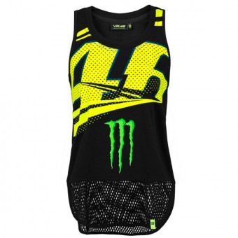Motorcycle T-Shirts VR 46 Top Lady Monza Monster VR46 Black