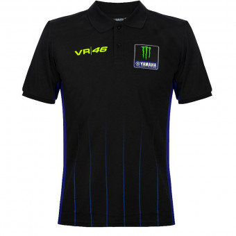 Motorcycle T-Shirts VR 46 Polo Yamaha Dual Black