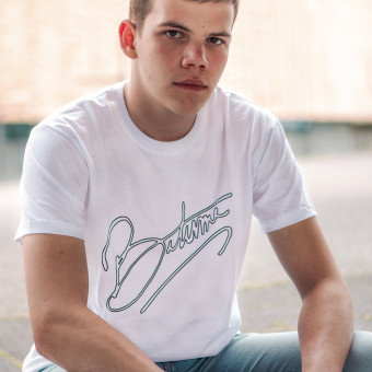 Motorcycle T-Shirts 100% Bitume Art Letter White Black Tee Motorcycle T-Shirts 100% Bitume Art Letter White Black Tee