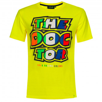 Motorcycle T-Shirts VR 46 T-Shirt Classic Stripes Yellow