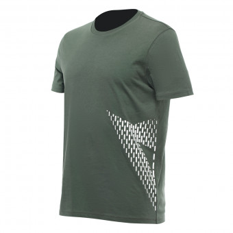 Motorcycle T-Shirts Dainese Big Logo Clumbing Ivy White