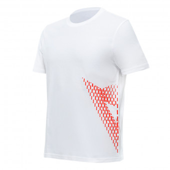 Motorcycle T-Shirts Dainese Big Logo White Fluo Red