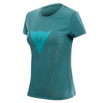 Motorcycle T-Shirts Dainese Dyed Speed Demon Woman Transformative Teal