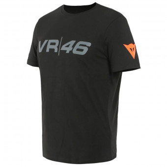 Motorcycle T-Shirts Dainese VR46 Pit Lane Black Fluo Yellow