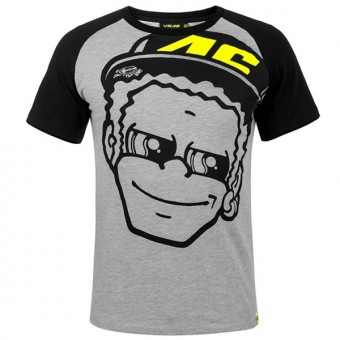Motorcycle T-Shirts VR 46 T-Shirt Dottorino Grey