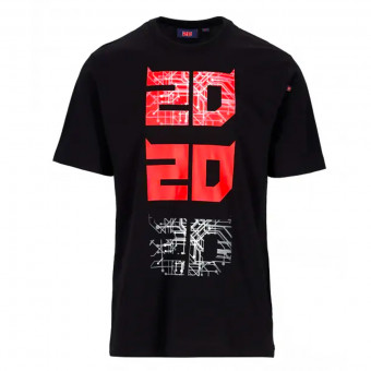 Motorcycle T-Shirts FABIO QUARTARARO 20 20 20 Black