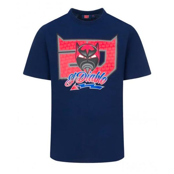 Motorcycle T-Shirts FABIO QUARTARARO T-Shirt 20 El Diablo Blue