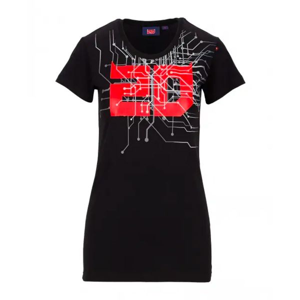 Motorcycle T-Shirts FABIO QUARTARARO Cyber 20 Black Woman Motorcycle T-Shirts FABIO QUARTARARO Cyber 20 Black Woman