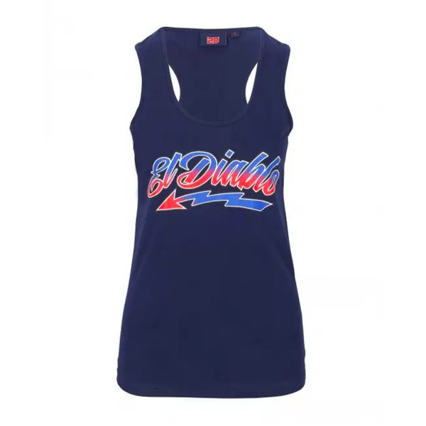 Motorcycle T-Shirts FABIO QUARTARARO Tank Top El Diablo Blue