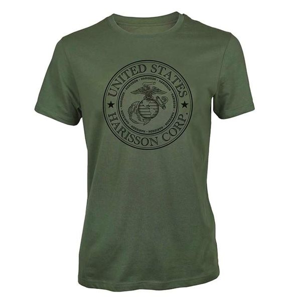 Motorcycle T-Shirts HARISSON Harisson Corp Kaki Motorcycle T-Shirts HARISSON Harisson Corp Kaki