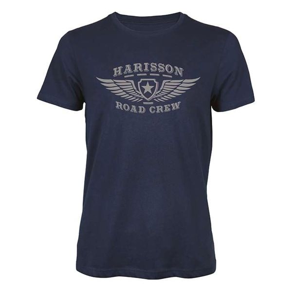 Motorcycle T-Shirts HARISSON Road Crew Blue