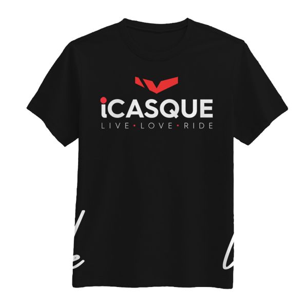 Motorcycle T-Shirts iCasque iCasque Black Motorcycle T-Shirts iCasque iCasque Black