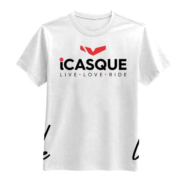 Motorcycle T-Shirts iCasque iCasque White Motorcycle T-Shirts iCasque iCasque White