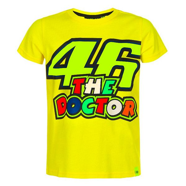 Motorcycle T-Shirts VR 46 T-Shirt Kid 46 The Doctor Yellow