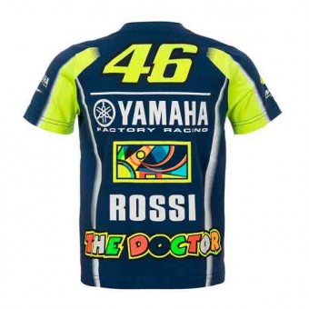 VR 46 T-Shirt Kid Racing Yamaha VR46 Multicolor