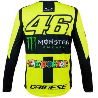 VR 46 T-Shirt Long Sleeves Monster VR46 Yellow Neon